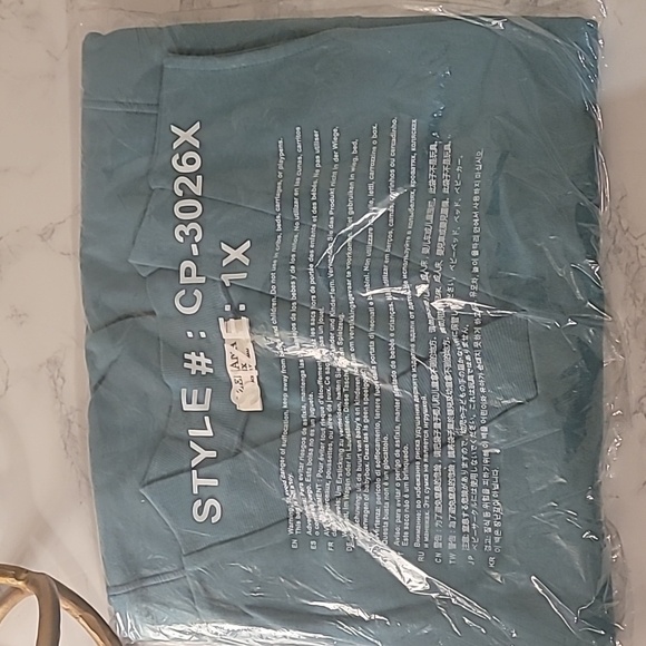 ZENANA SLEEVELESS HAREM JUMPSUIT DUSTY TEAL SIZE 1X - Picture 3 of 7